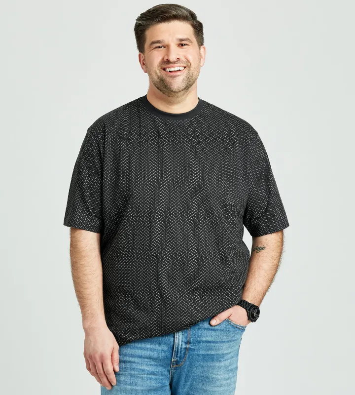 Ultimate Printed Crew Neck Tee made by Mr. Big and Tall