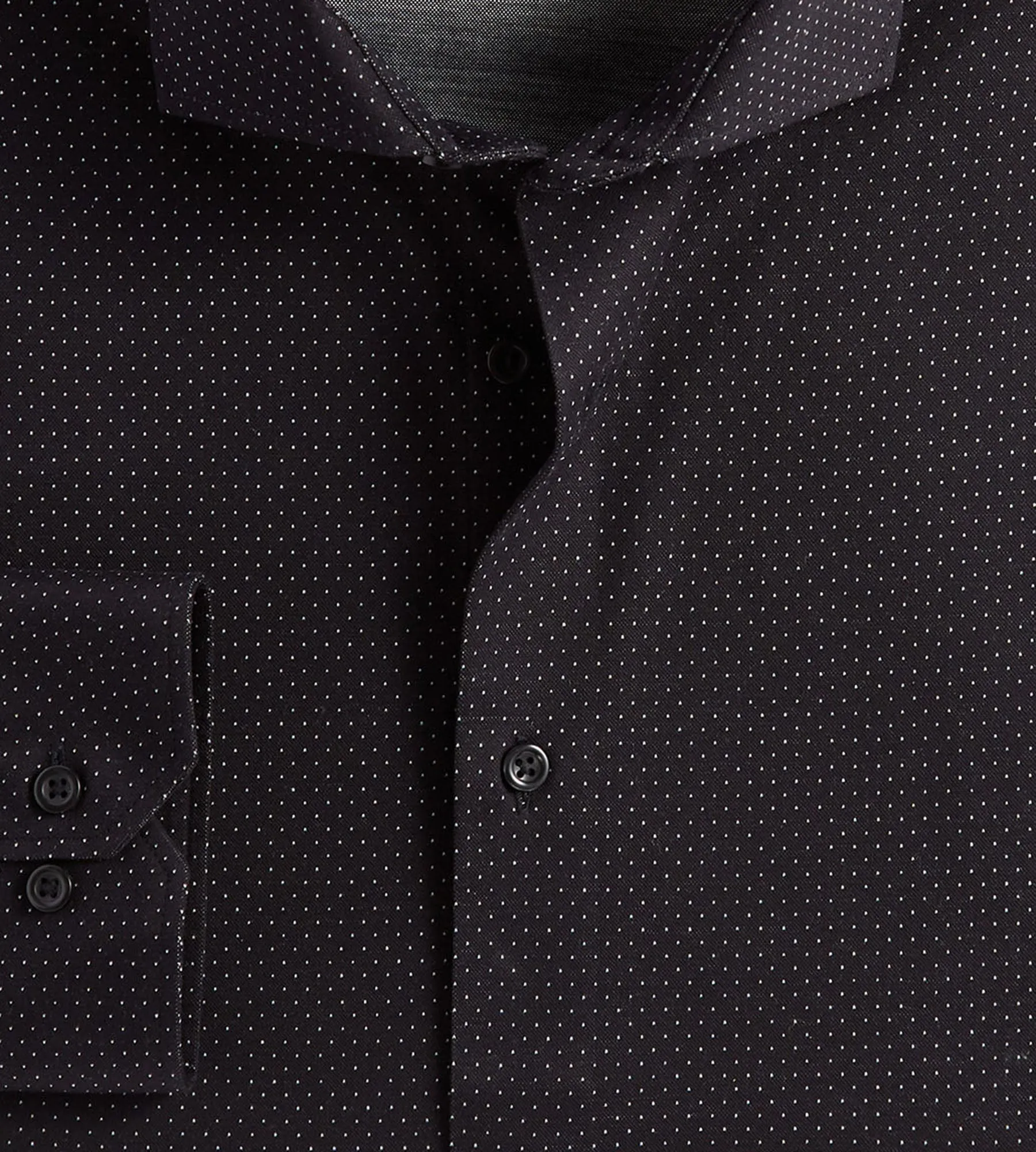 360° Stretch Dot Print Butterknit Dress Shirt sold by Mr. Big and Tall product image thumbnail 2