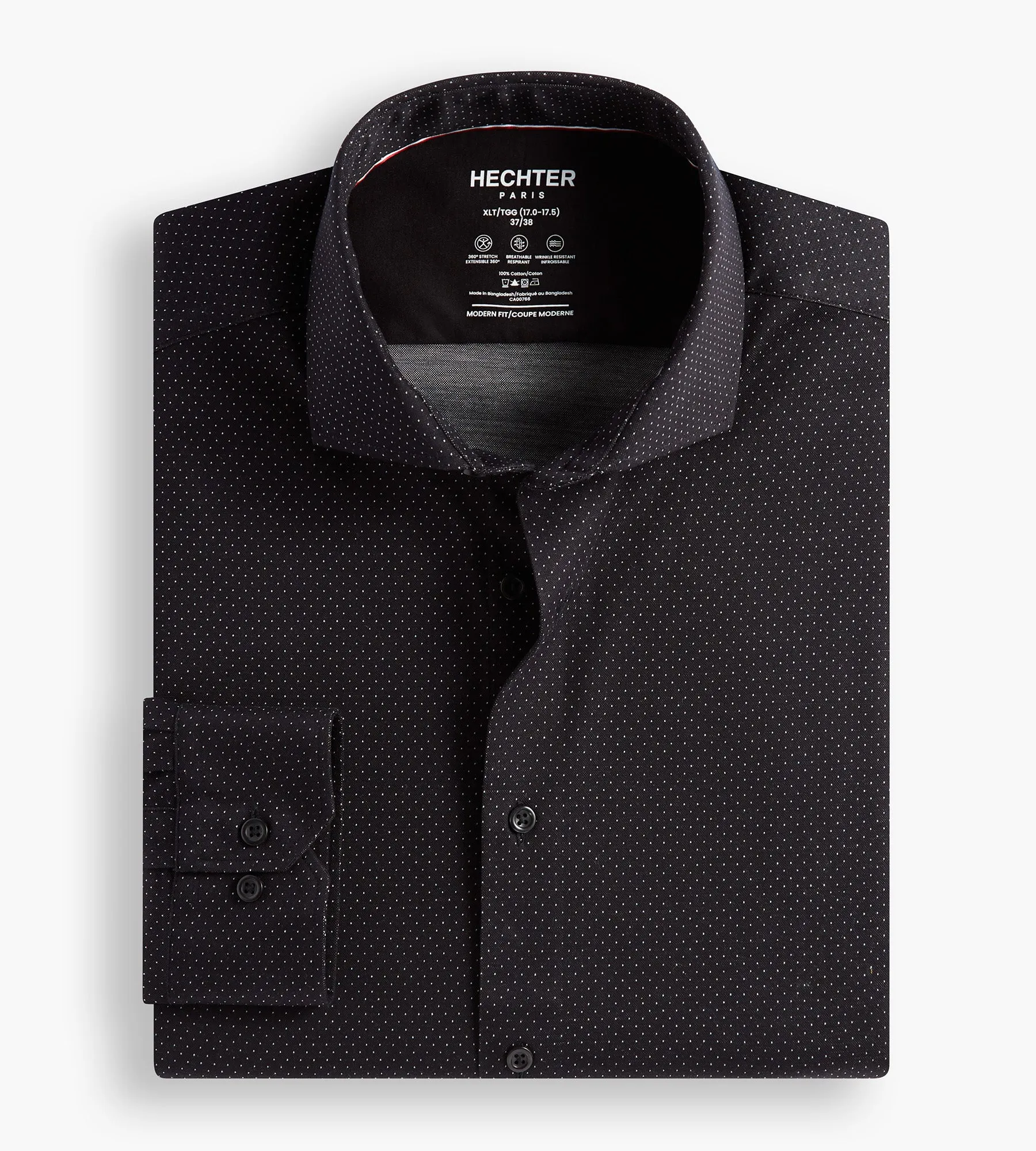 360° Stretch Dot Print Butterknit Dress Shirt sold by Mr. Big and Tall