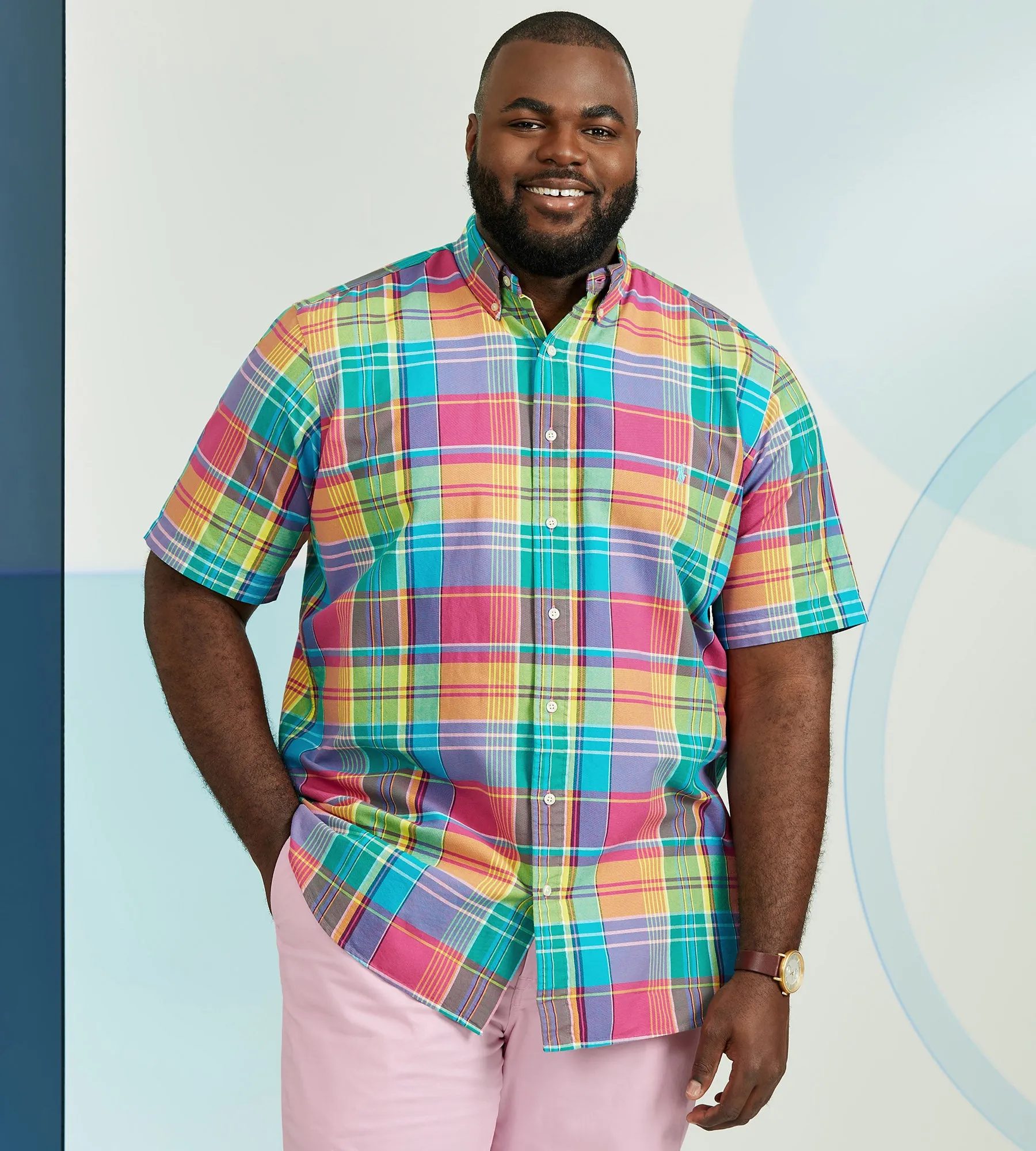 Plaid Oxford Sport Shirt sold by Mr. Big and Tall