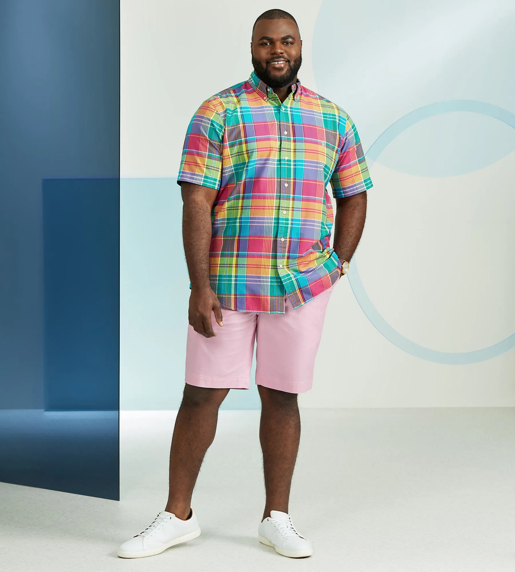 Plaid Oxford Sport Shirt sold by Mr. Big and Tall product image thumbnail 3