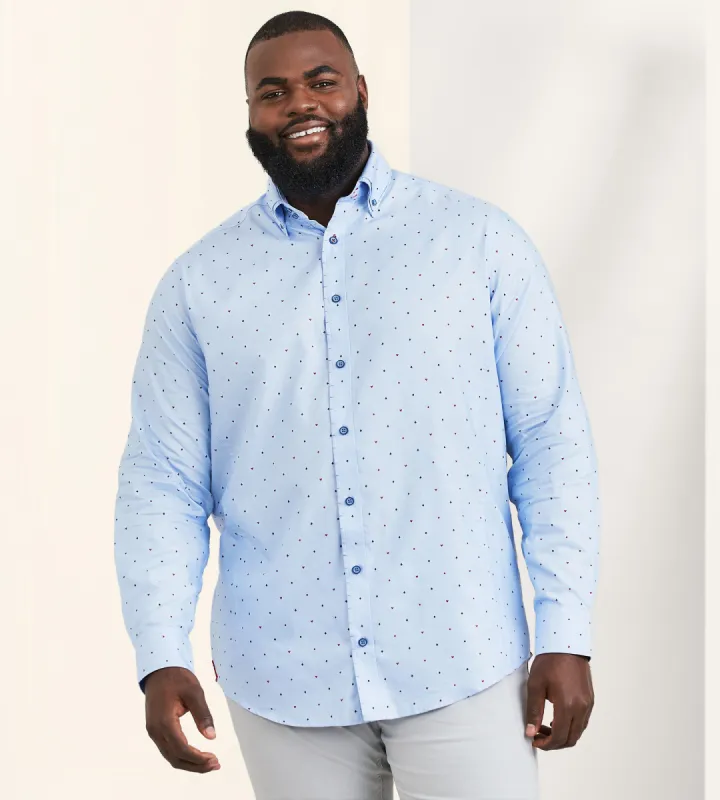 Double-Collar Long Sleeve Sport Shirt sold by Mr. Big and Tall