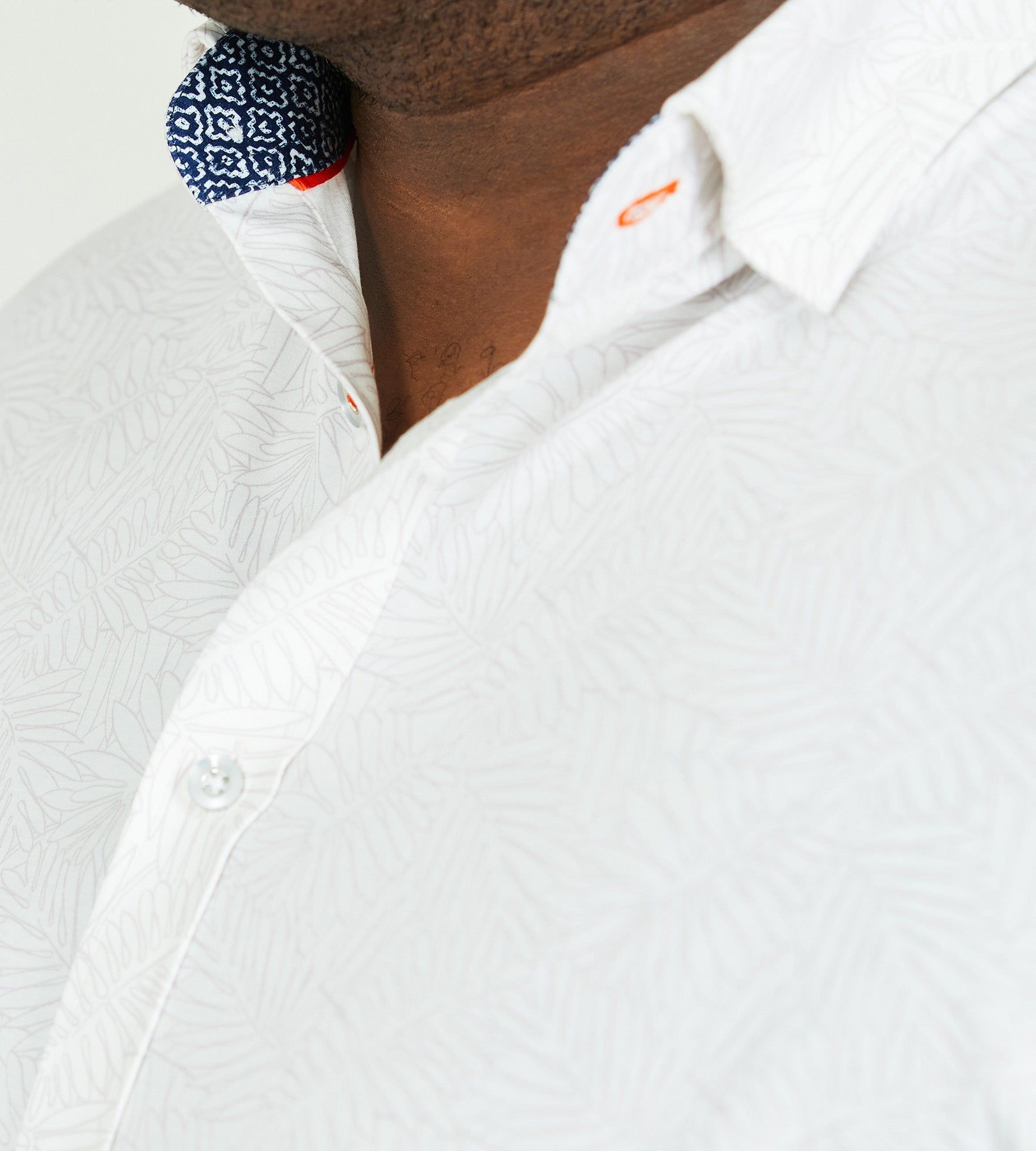360° Stretch Floral Print Short Sleeve Sport Shirt sold by Mr. Big and Tall product image thumbnail 3
