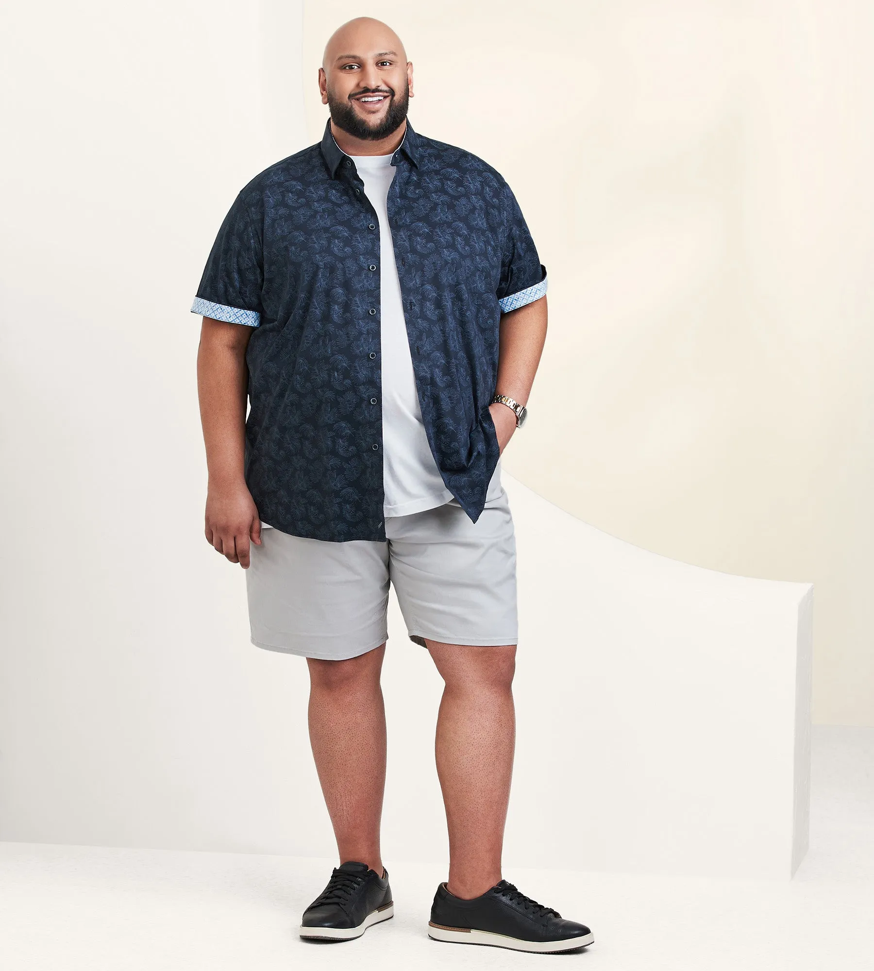 360° Stretch Textured Short Sleeve Sport Shirt sold by Mr. Big and Tall product image thumbnail 3