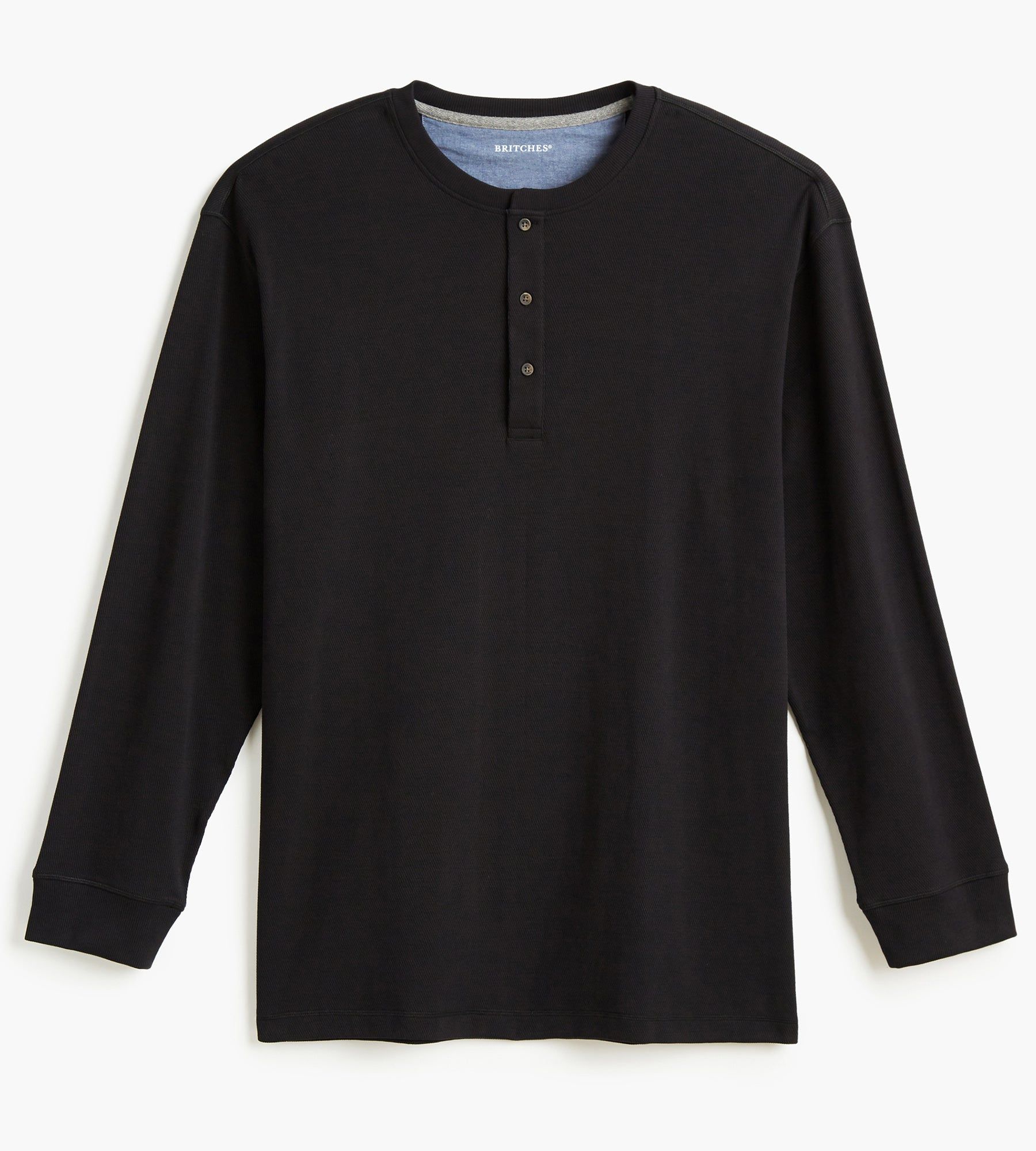 Long Sleeve Waffle Henley sold by Mr. Big and Tall product image thumbnail 3