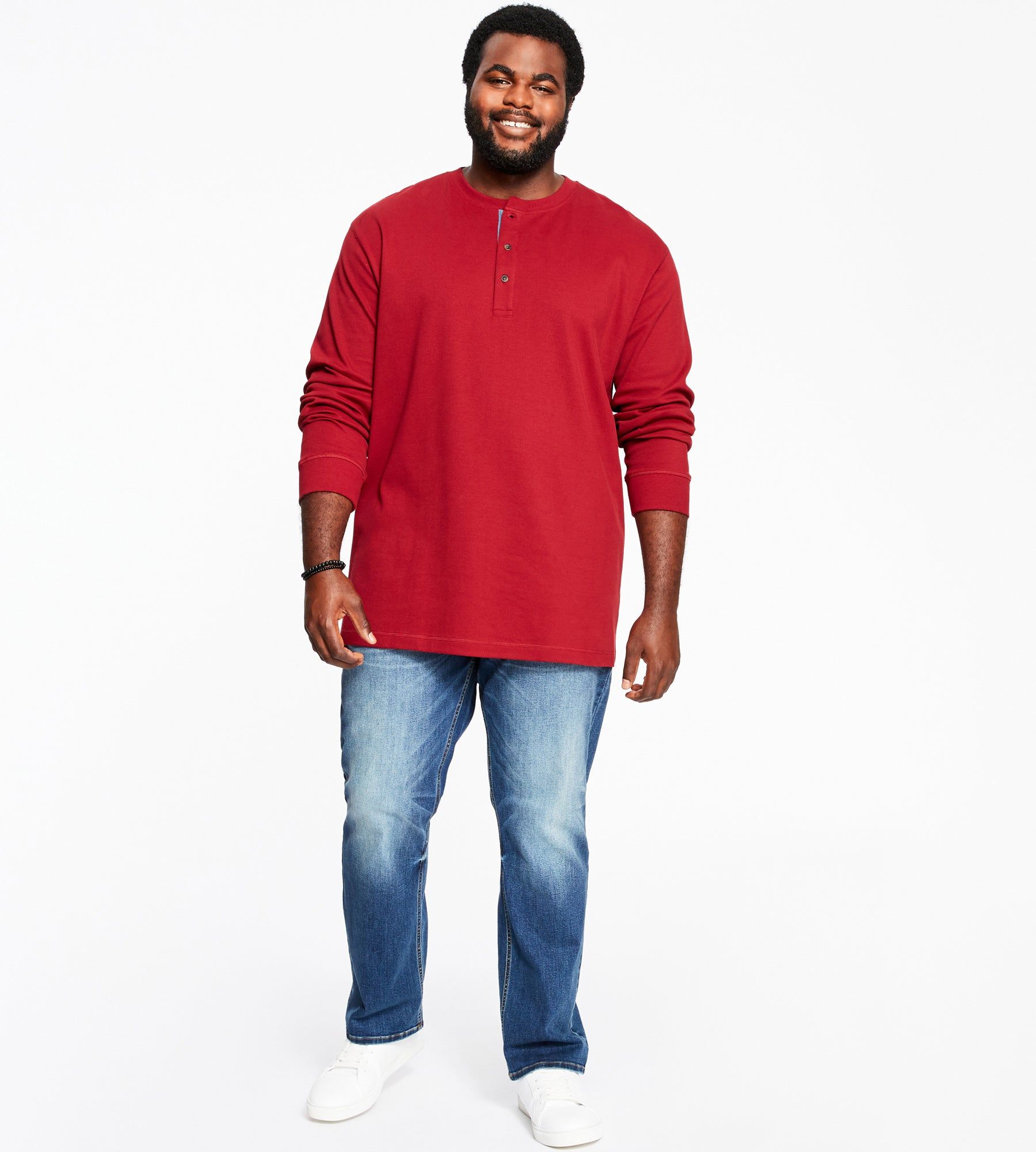 Long Sleeve Waffle Henley sold by Mr. Big and Tall product image thumbnail 13