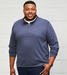 Quarter-Zip Pullover sold by Mr. Big and Tall