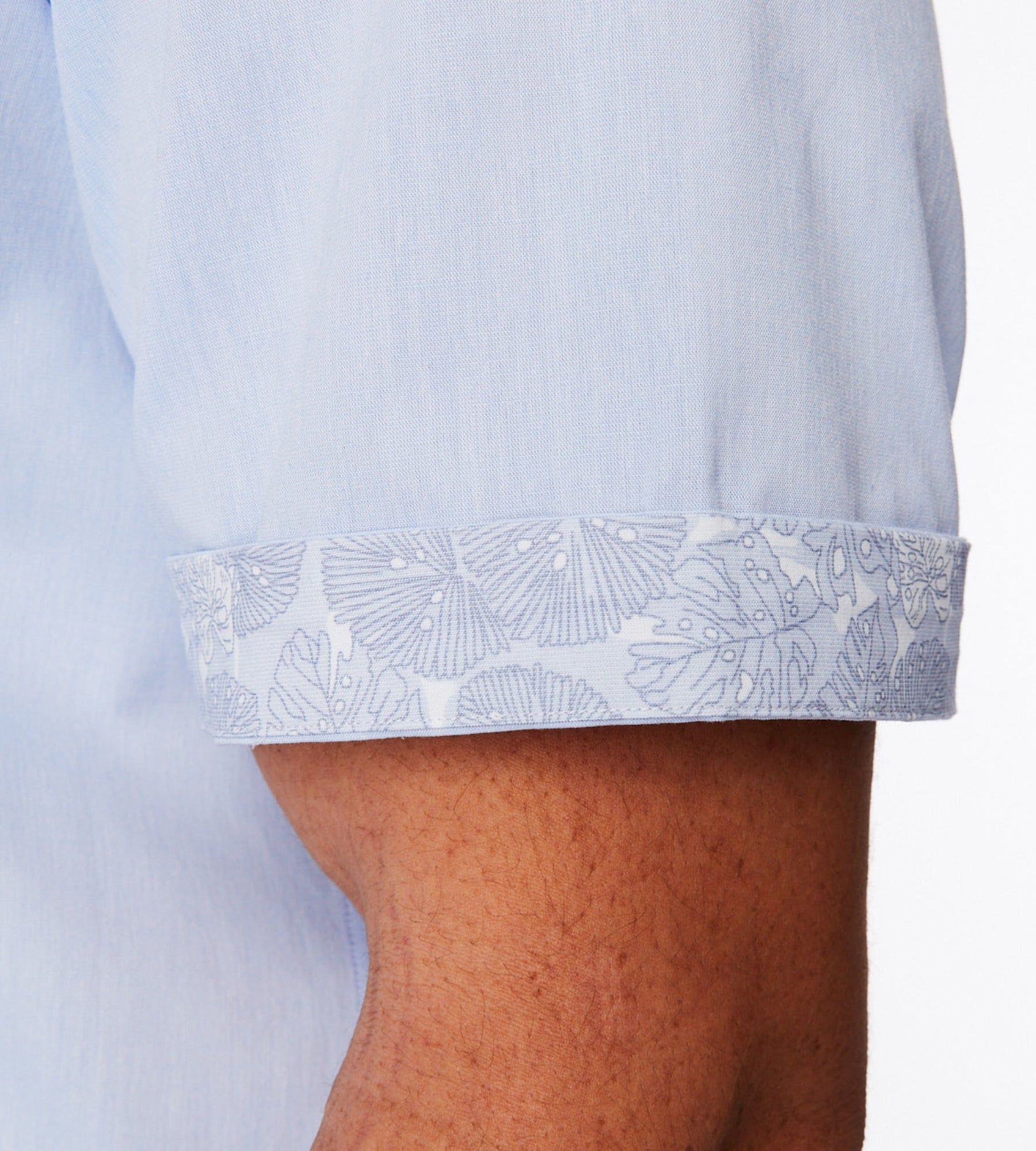 Linen-Blend Short Sleeve Sport Shirt sold by Mr. Big and Tall product image thumbnail 4