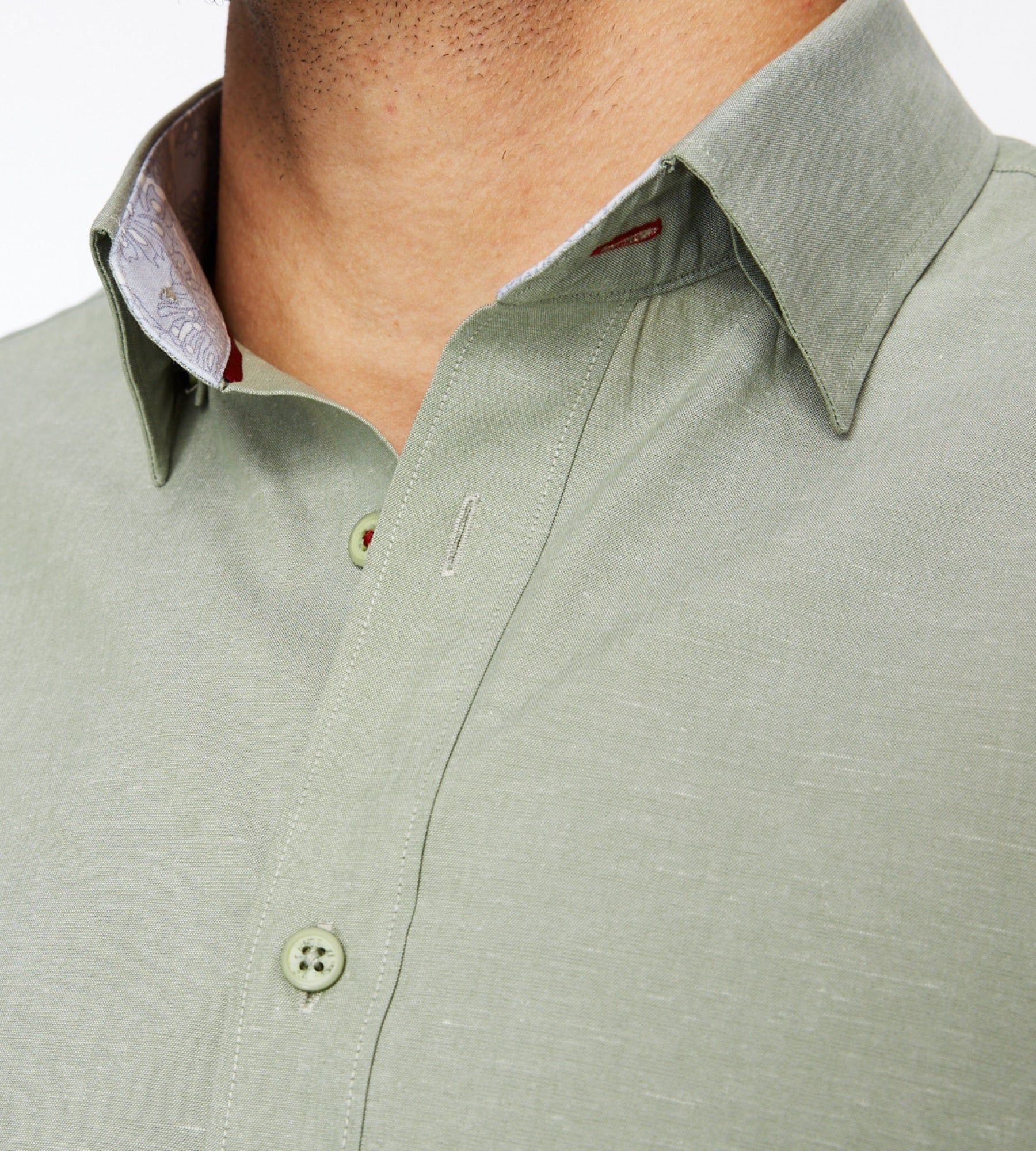Linen-Blend Short Sleeve Sport Shirt sold by Mr. Big and Tall product image thumbnail 15