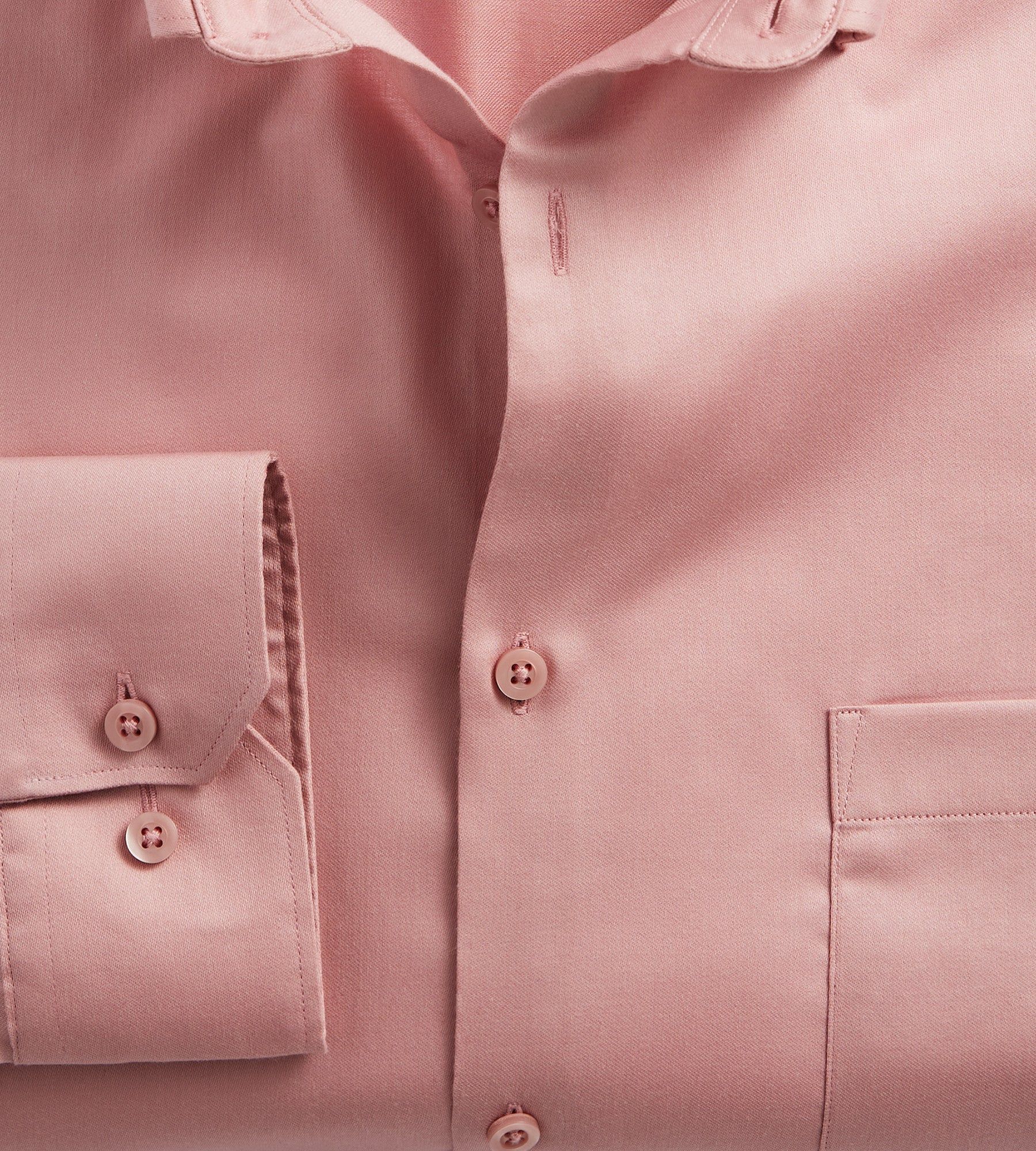 Classic Fit Non-Iron Sateen Dress Shirt sold by Mr. Big and Tall product image thumbnail 2