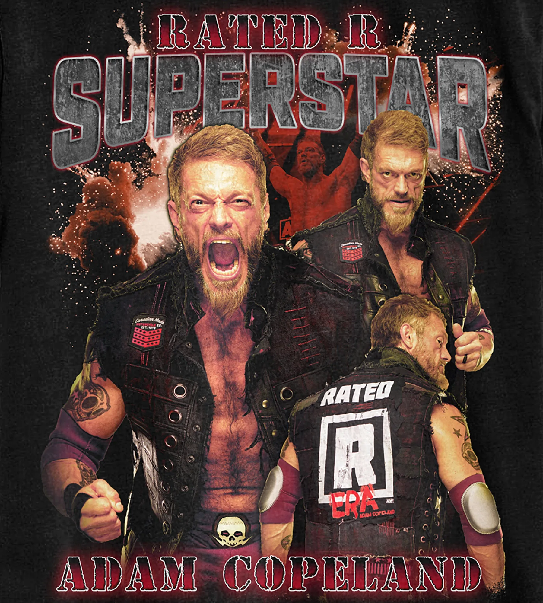 Edge Rated 'R' Superstar Pro Wrestling Graphic Tee sold by Mr. Big and Tall product image thumbnail 2