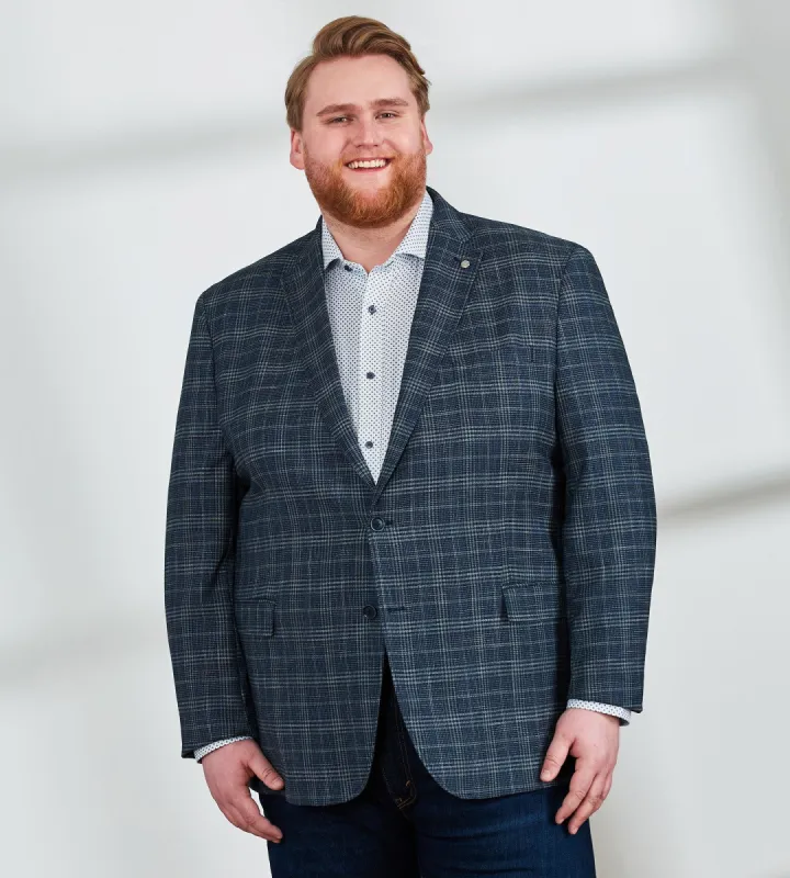 Modern Fit Check Woven Sport Jacket sold by Mr. Big and Tall
