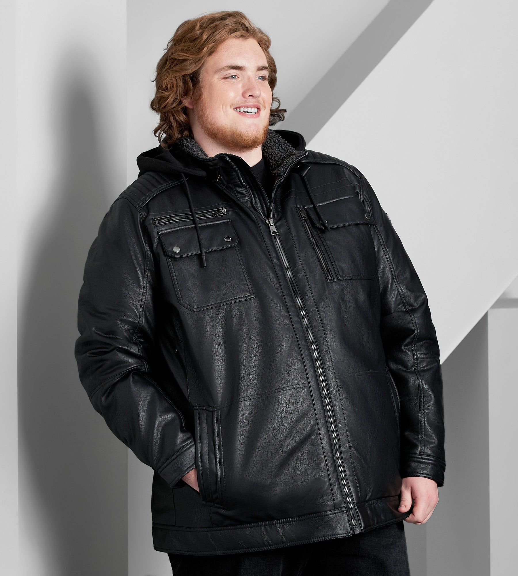 Vegan Leather Jacket sold by Mr. Big and Tall