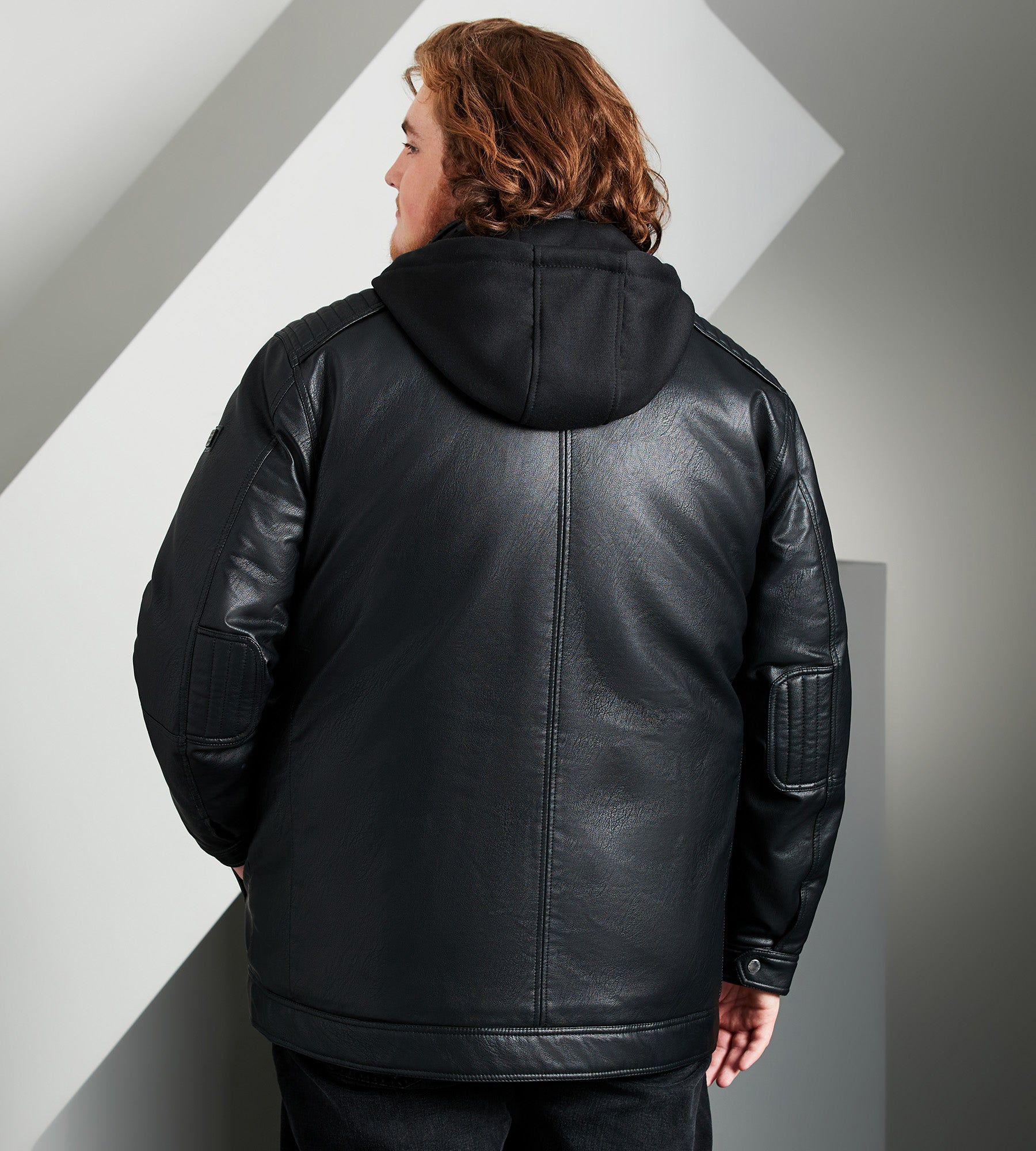 Vegan Leather Jacket sold by Mr. Big and Tall product image thumbnail 5