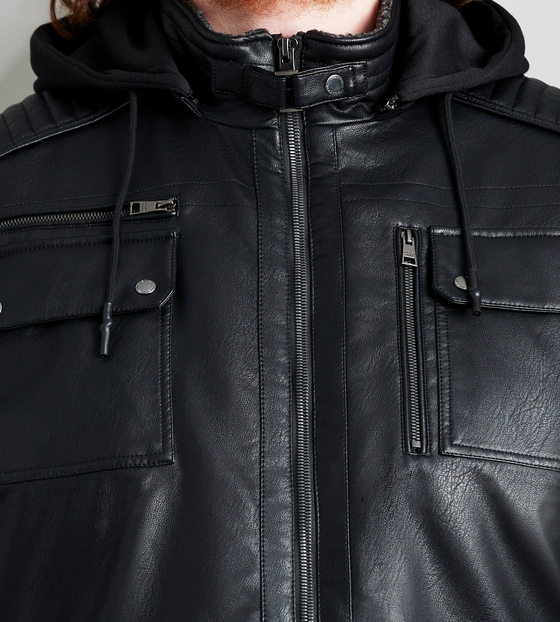 Vegan Leather Jacket sold by Mr. Big and Tall product image thumbnail 2