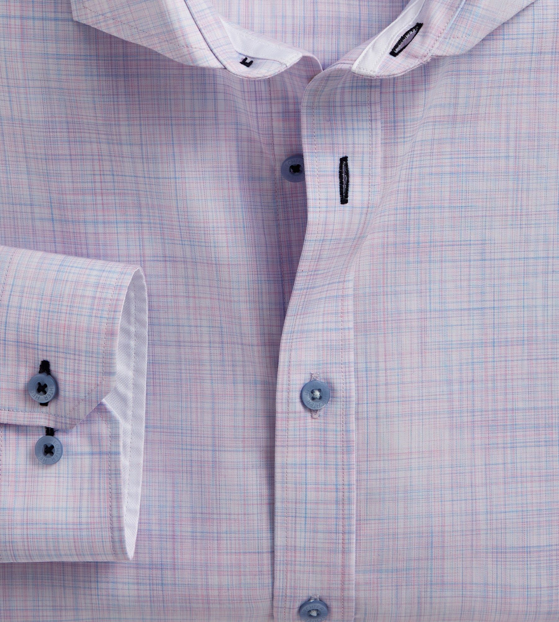 Modern Fit Non-Iron Tonal Dress Shirt sold by Mr. Big and Tall product image thumbnail 2
