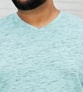 Ultimate Space-Dye V-Neck Tee sold by Mr. Big and Tall