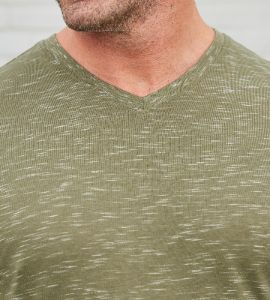 Ultimate Space-Dye V-Neck Tee sold by Mr. Big and Tall
