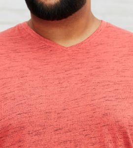 Ultimate Space-Dye V-Neck Tee sold by Mr. Big and Tall
