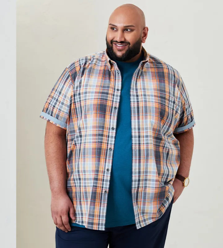 Easy Care Plaid Short Sleeve Sport Shirt sold by Mr. Big and Tall