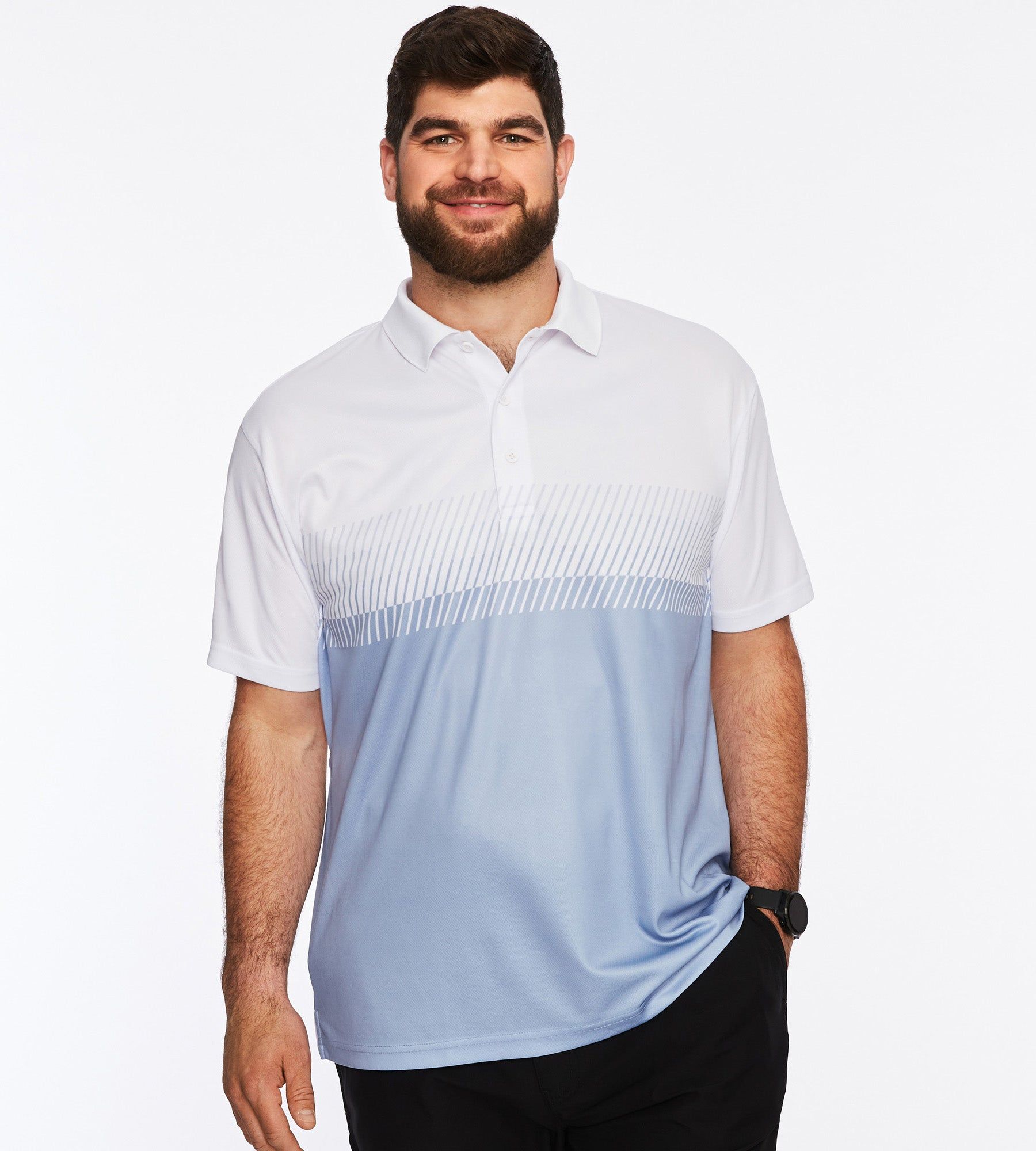 Printed Polo sold by Mr. Big and Tall