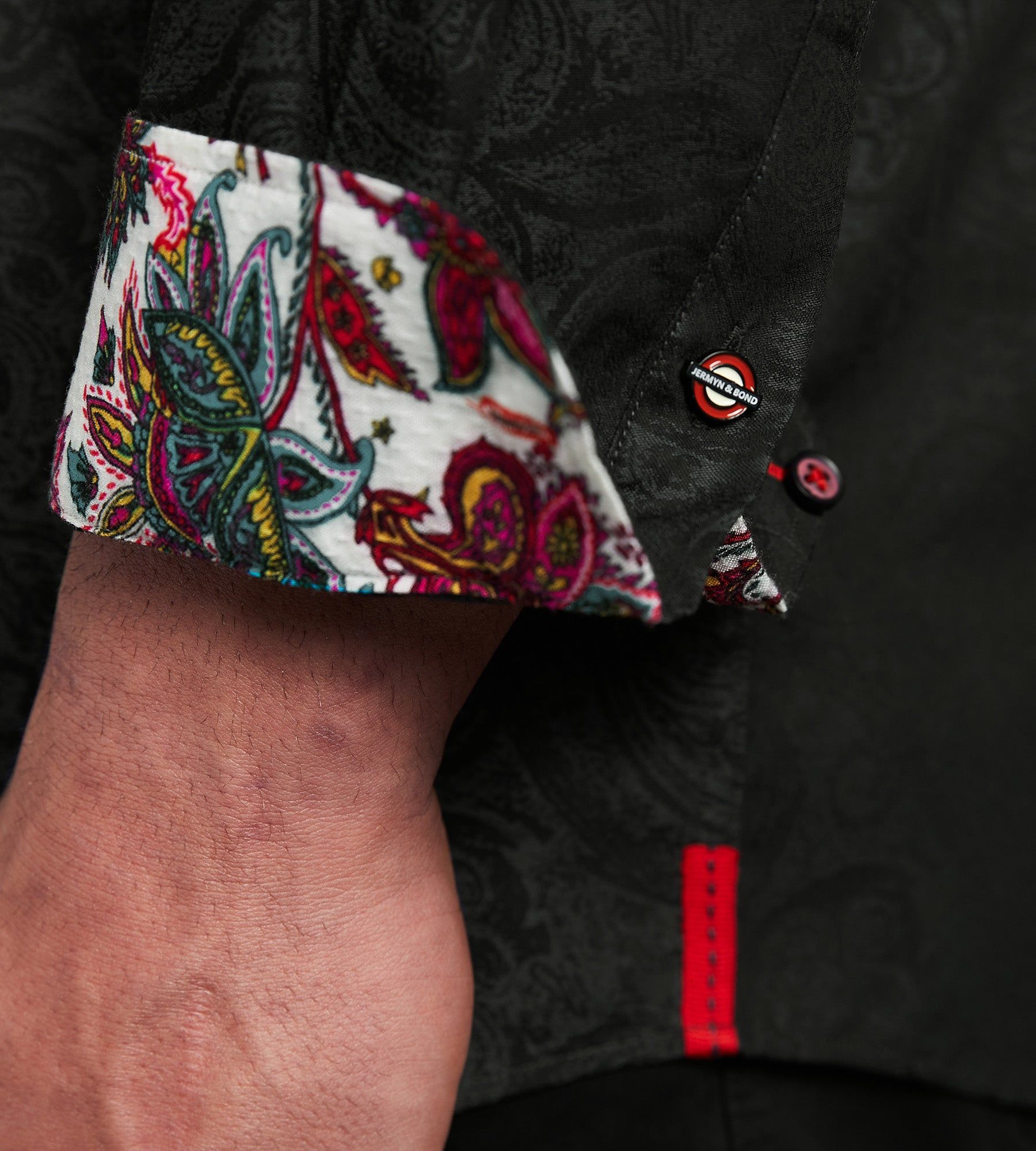 Non-Iron Jacquard Paisley Long Sleeve Sport Shirt sold by Mr. Big and Tall product image thumbnail 4