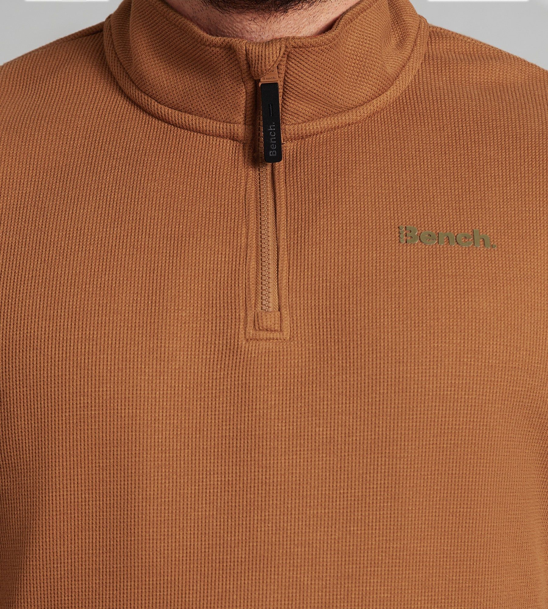 Bonded Waffle Quarter-Zip Pullover sold by Mr. Big and Tall product image thumbnail 4