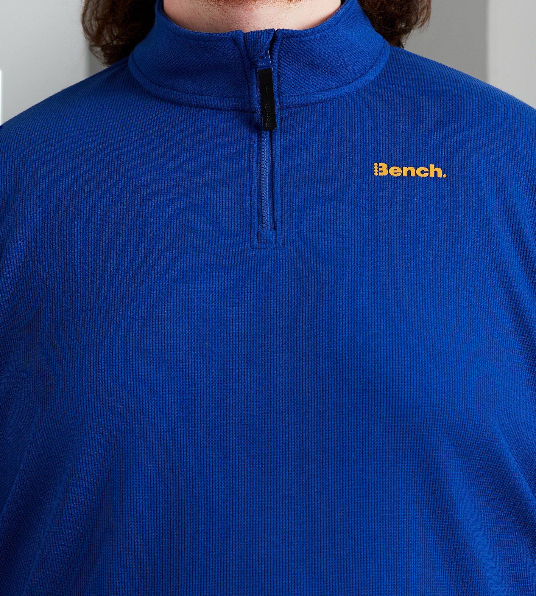 Bonded Waffle Quarter-Zip Pullover sold by Mr. Big and Tall product image thumbnail 2