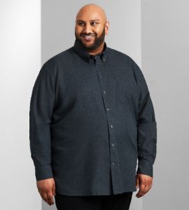 Easy Care Tonal Long Sleeve Sport Shirt sold by Mr. Big and Tall