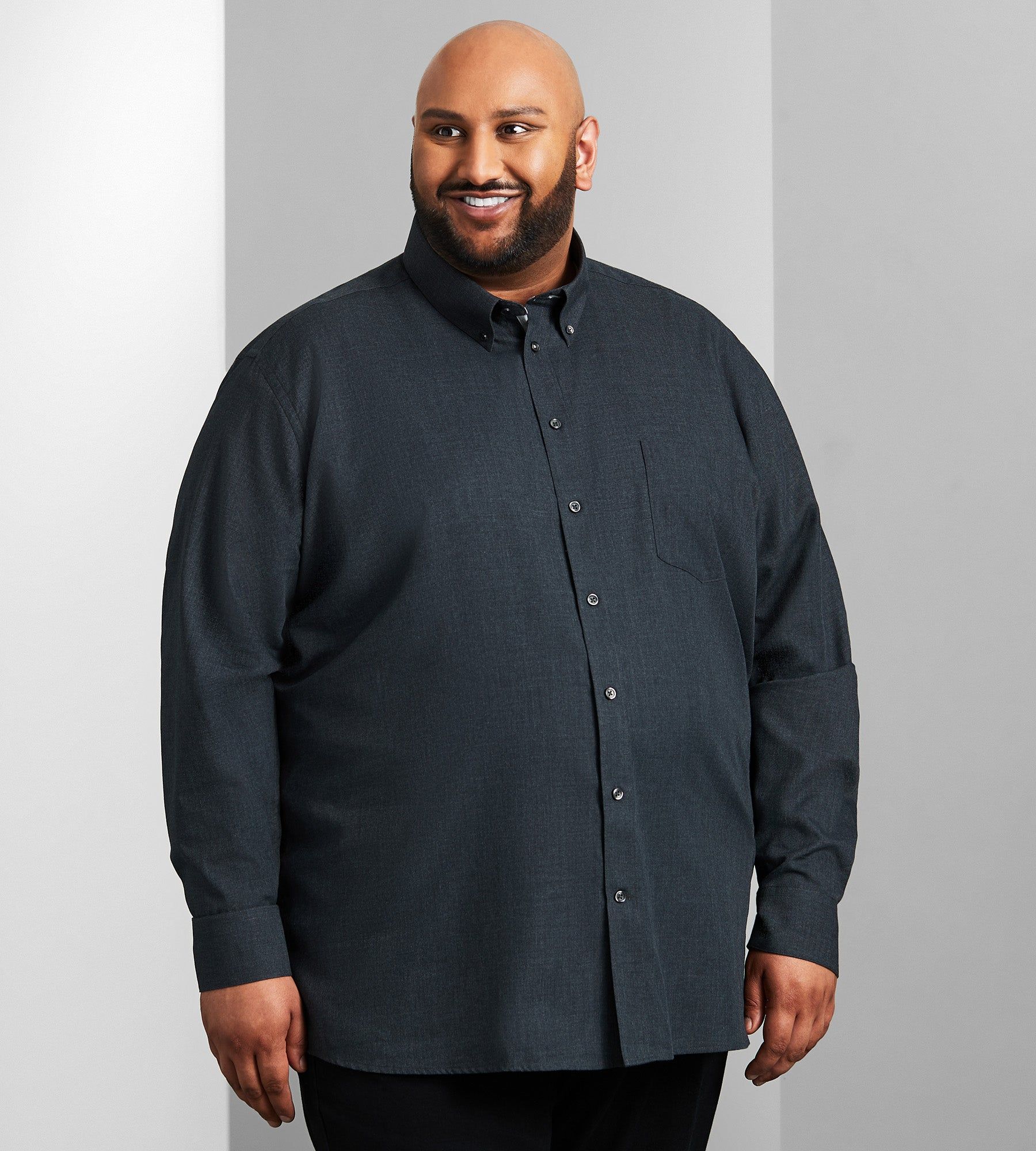 Easy Care Tonal Long Sleeve Sport Shirt sold by Mr. Big and Tall