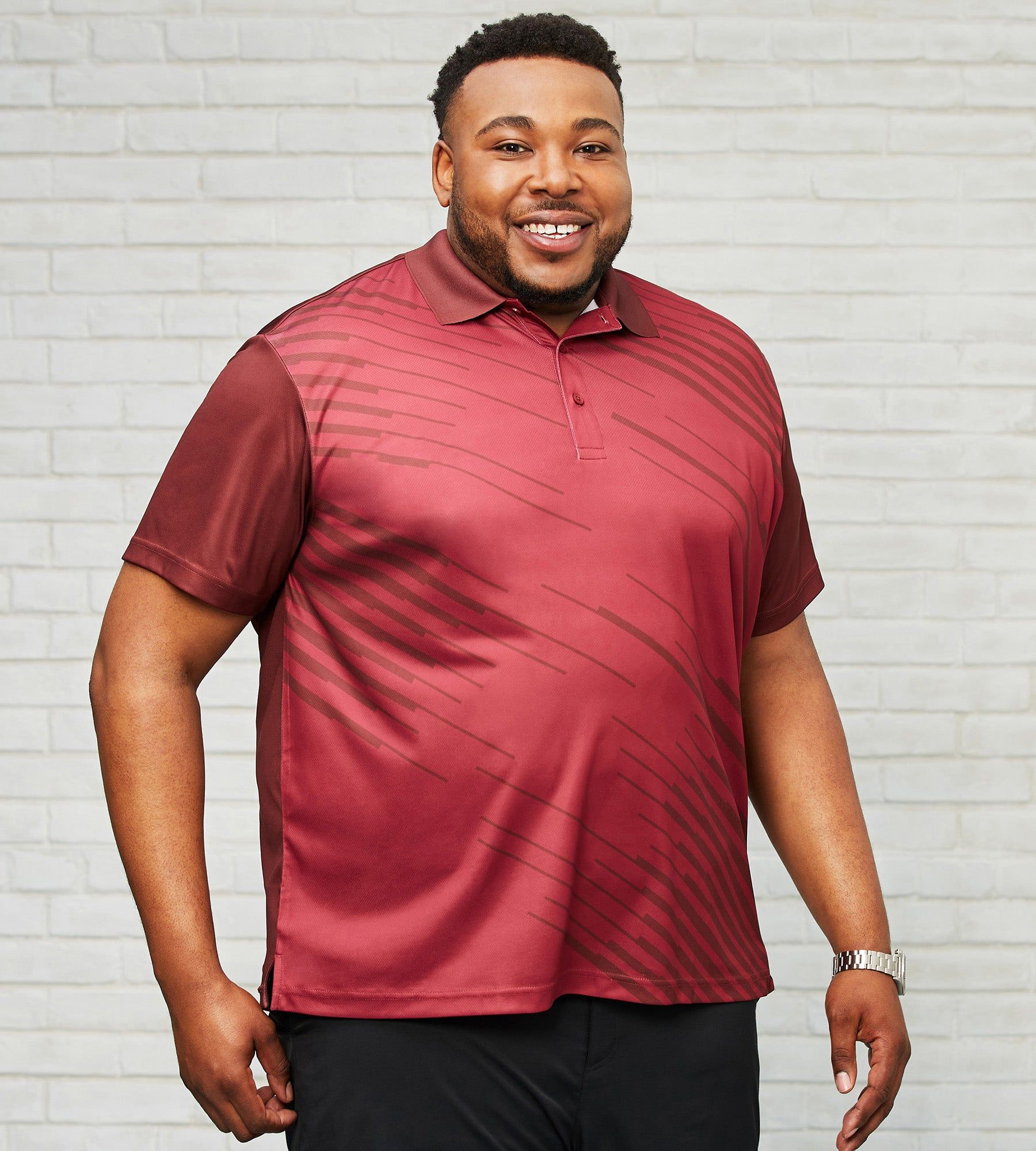 Printed Polo sold by Mr. Big and Tall