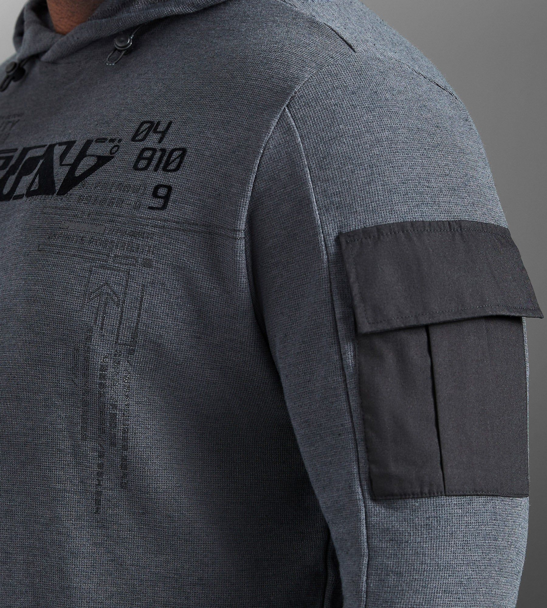 Long Sleeve Hooded Graphic Tee sold by Mr. Big and Tall product image thumbnail 3