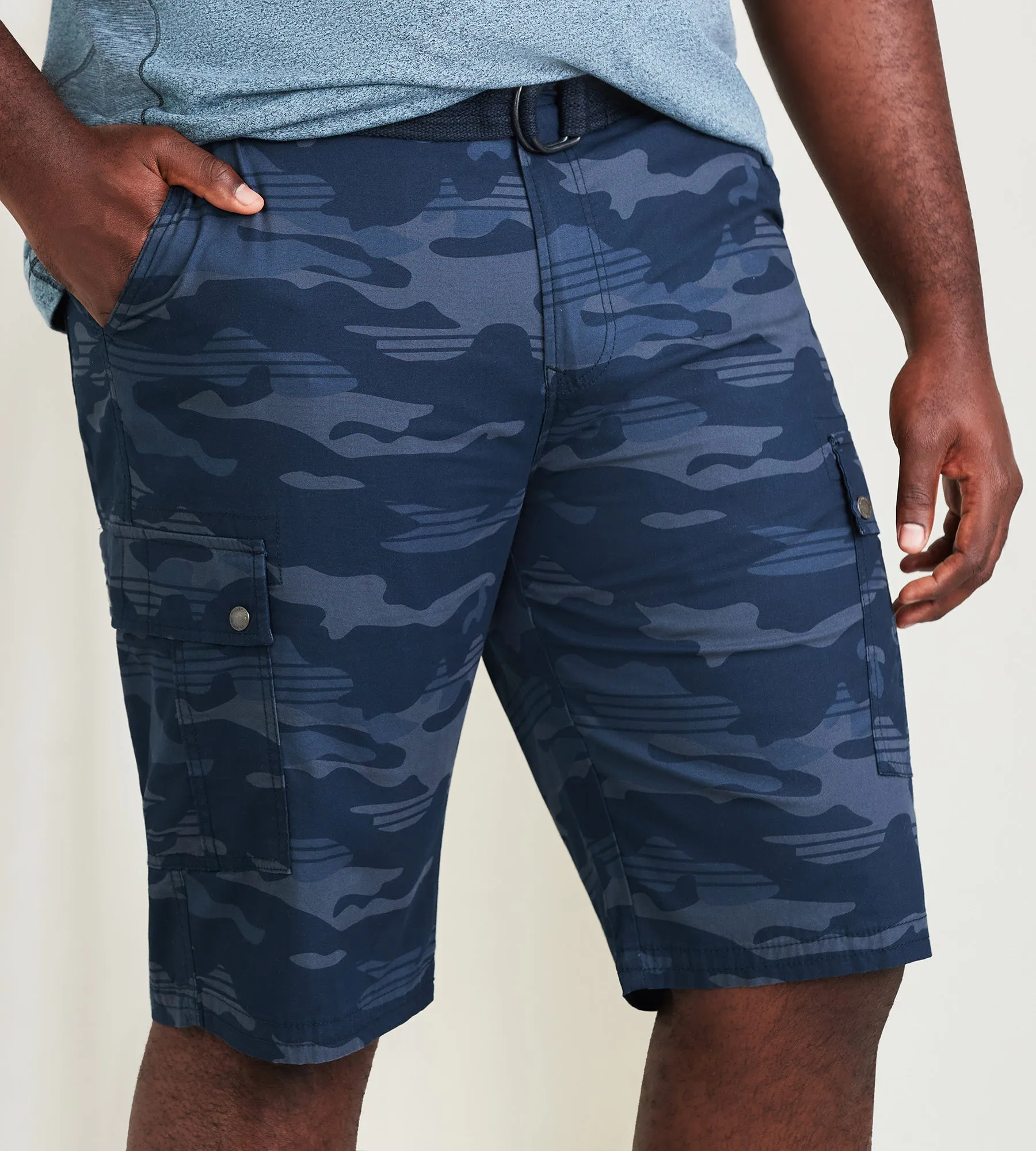 Belted Camo Cargo Shorts sold by Mr. Big and Tall