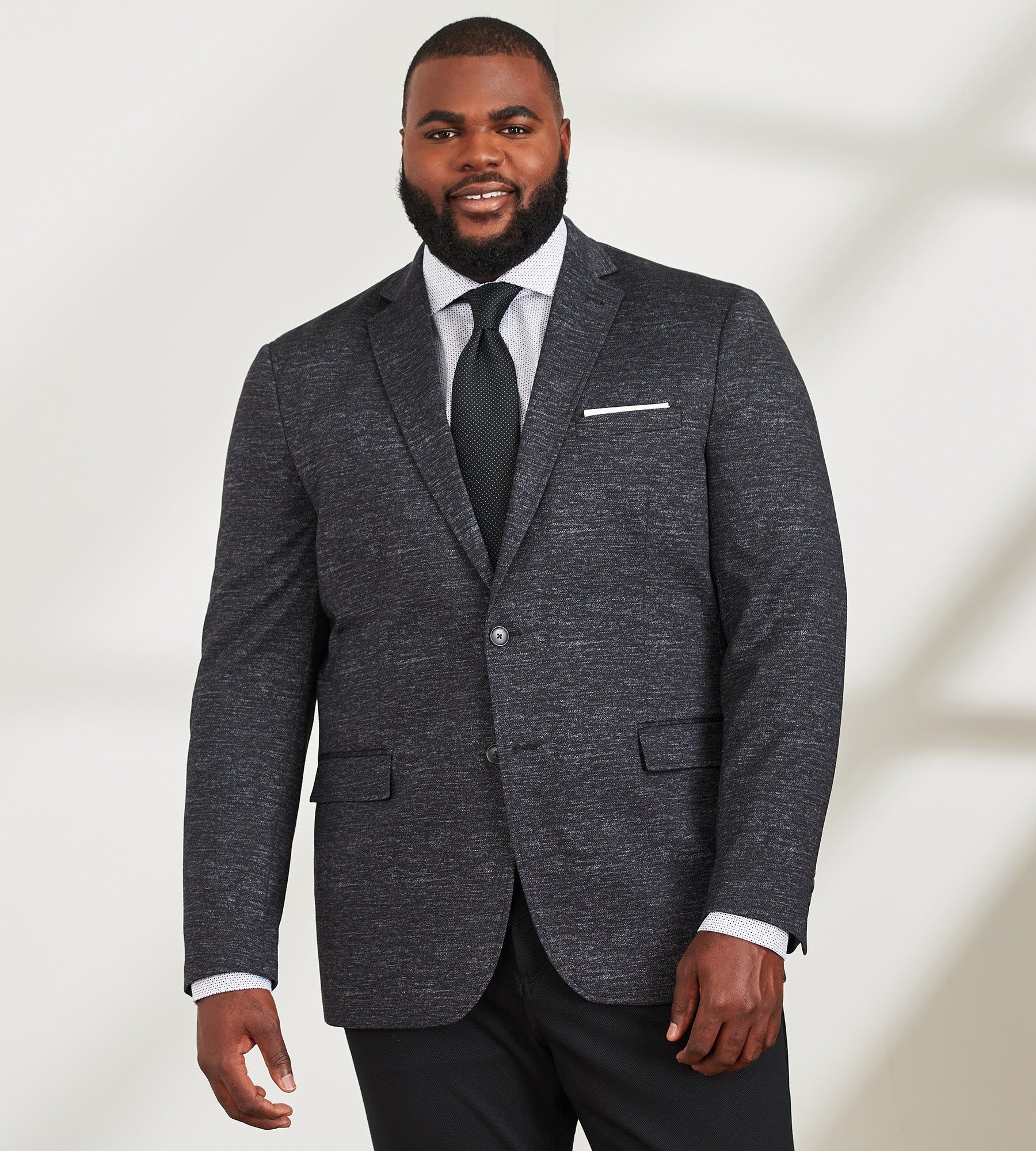 Modern Fit Tonal Knit Sport Jacket sold by Mr. Big and Tall