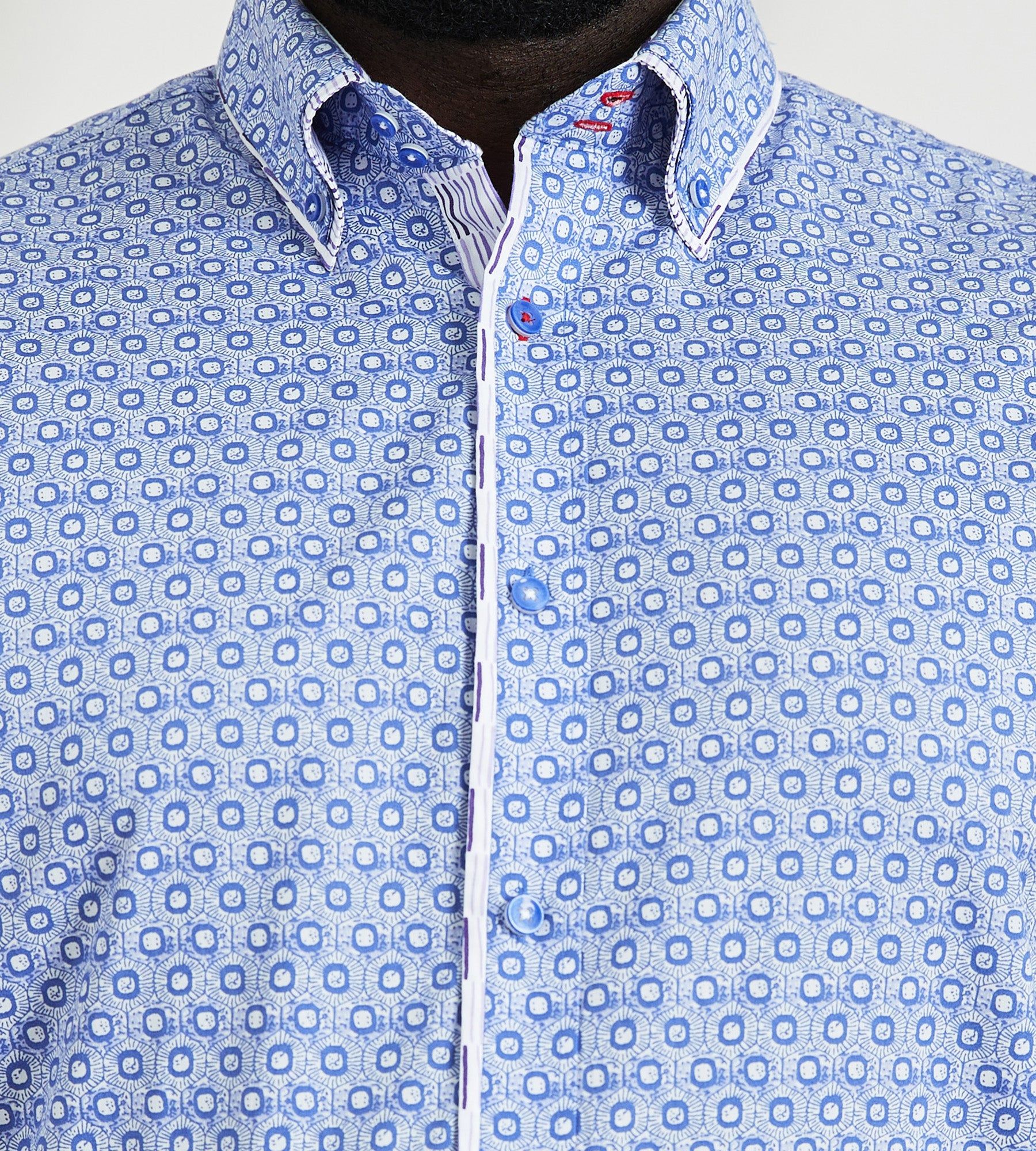 Non-Iron Double Collar Long Sleeve Sport Shirt sold by Mr. Big and Tall product image thumbnail 2