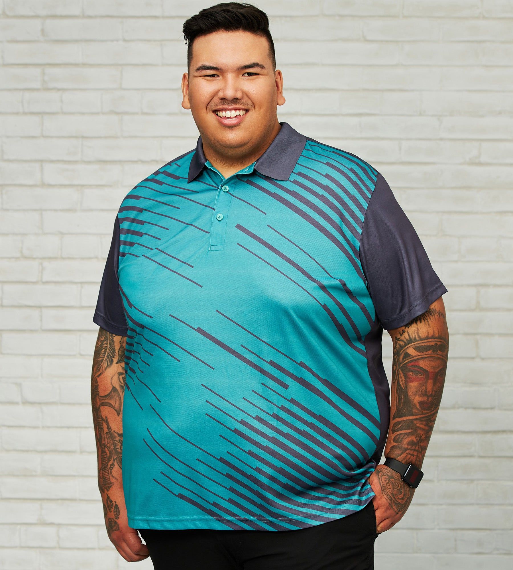 Printed Polo sold by Mr. Big and Tall