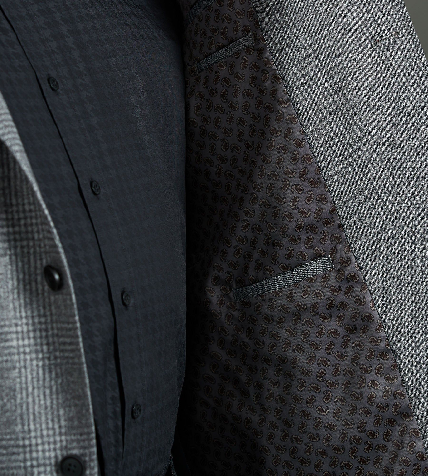 Modern Fit Check Knit Sport Jacket sold by Mr. Big and Tall product image thumbnail 3