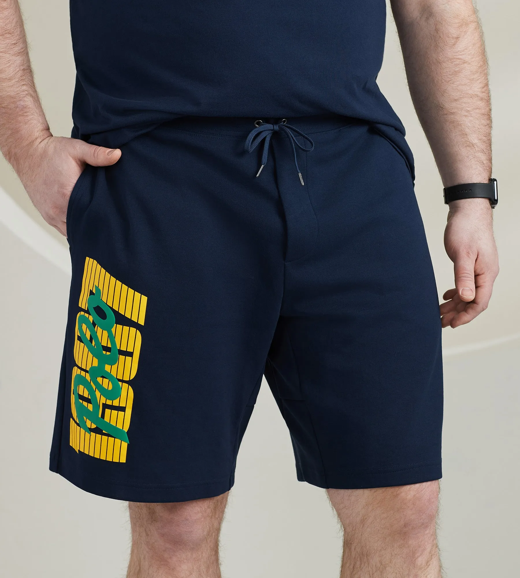 Logo Double Knit Shorts sold by Mr. Big and Tall