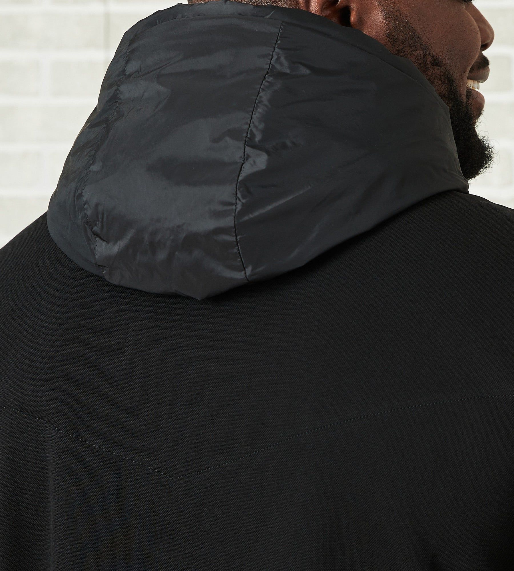 Hooded Hybrid Sweater Jacket sold by Mr. Big and Tall product image thumbnail 4