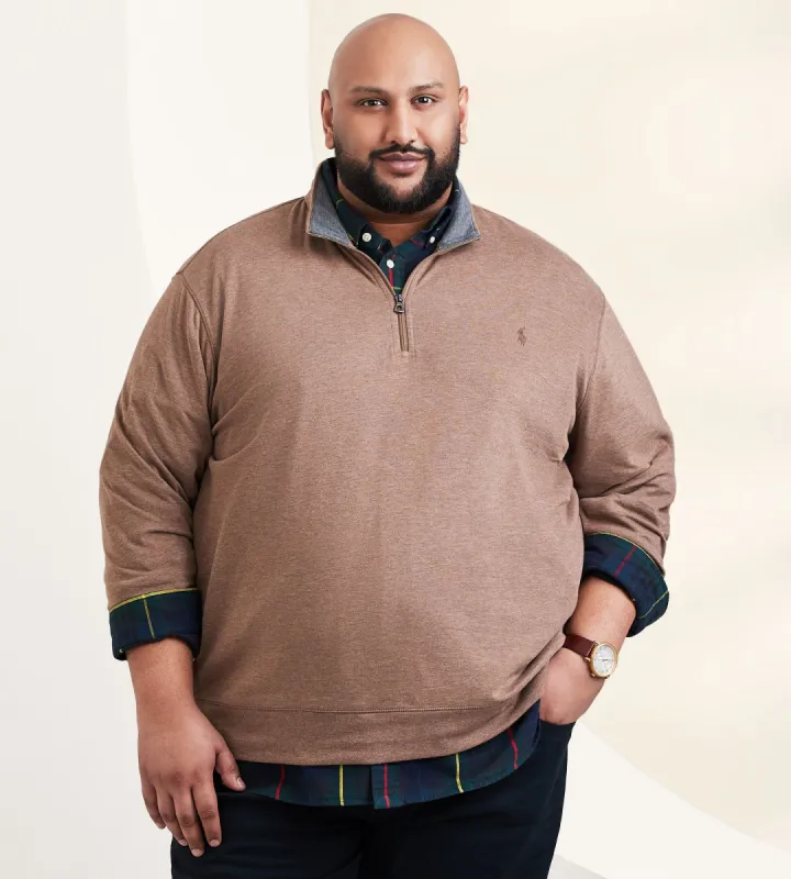 Luxury Jersey Quarter-Zip Pullover sold by Mr. Big and Tall