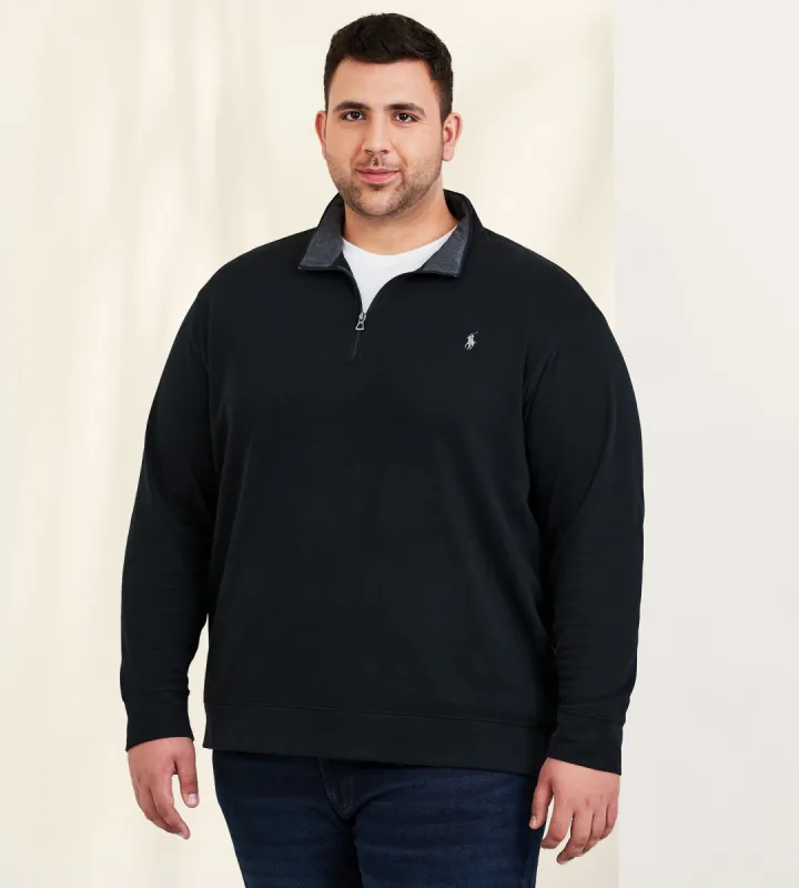 Luxury Jersey Quarter-Zip Pullover sold by Mr. Big and Tall