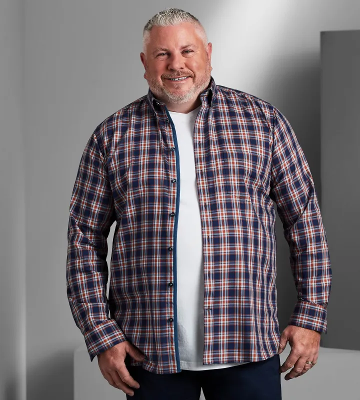 Easy Care Plaid Long Sleeve Sport Shirt made by Mr. Big and Tall