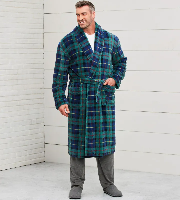 Plaid Plush Robe sold by Mr. Big and Tall