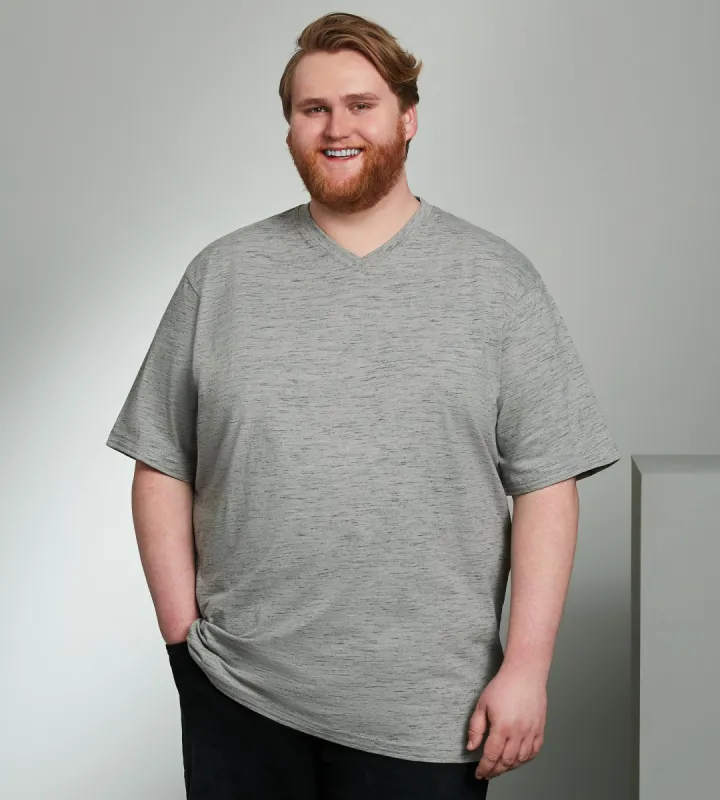 Ultimate Space-Dye V-Neck Tee sold by Mr. Big and Tall