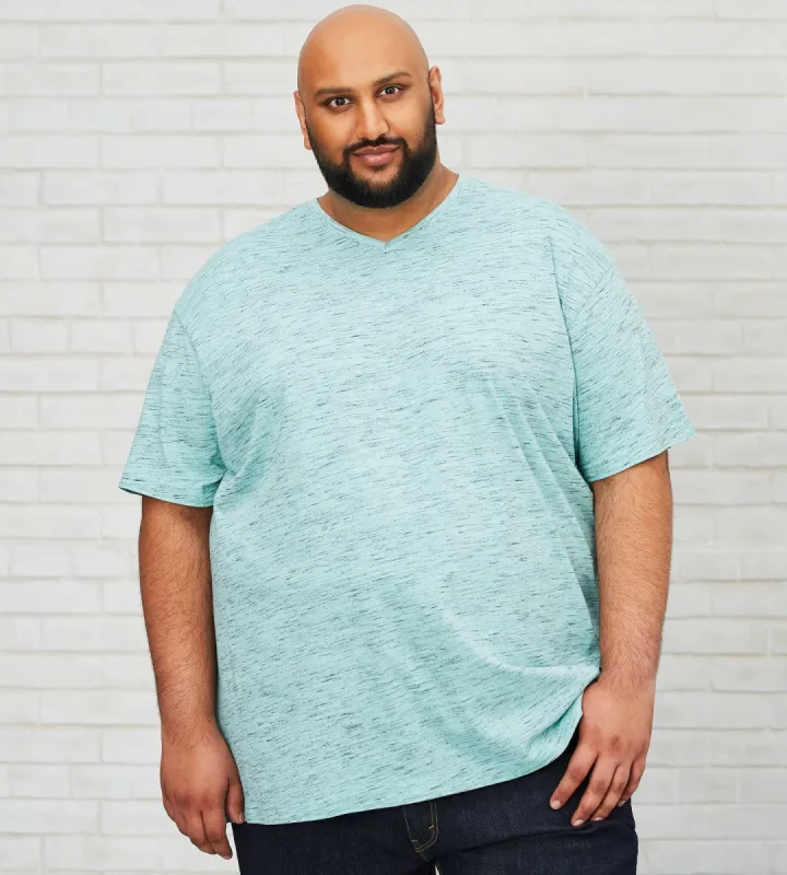 Ultimate Space-Dye V-Neck Tee sold by Mr. Big and Tall