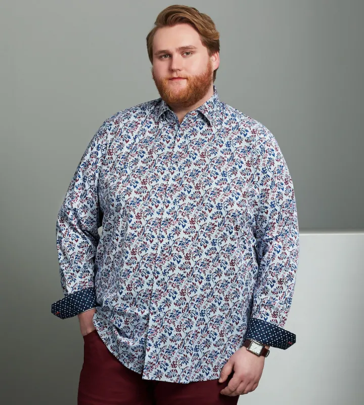 360° Stretch Floral Print Long Sleeve Sport Shirt sold by Mr. Big and Tall