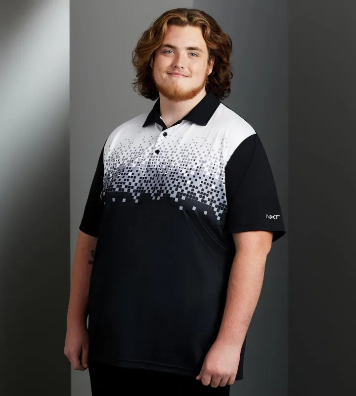 Active Gradient Pixel Print Polo sold by Mr. Big and Tall