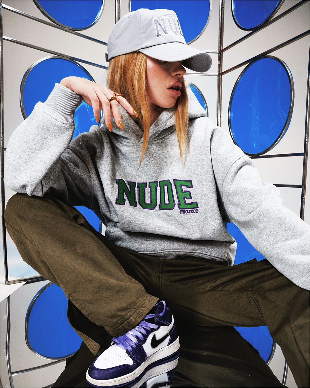VARSITY HOOD GREY MELANGE sold by Nude Project product image thumbnail 5