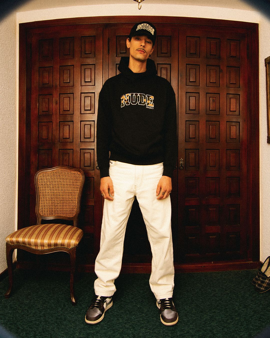 VARSITY HOOD CAMO BLACK sold by Nude Project product image thumbnail 5