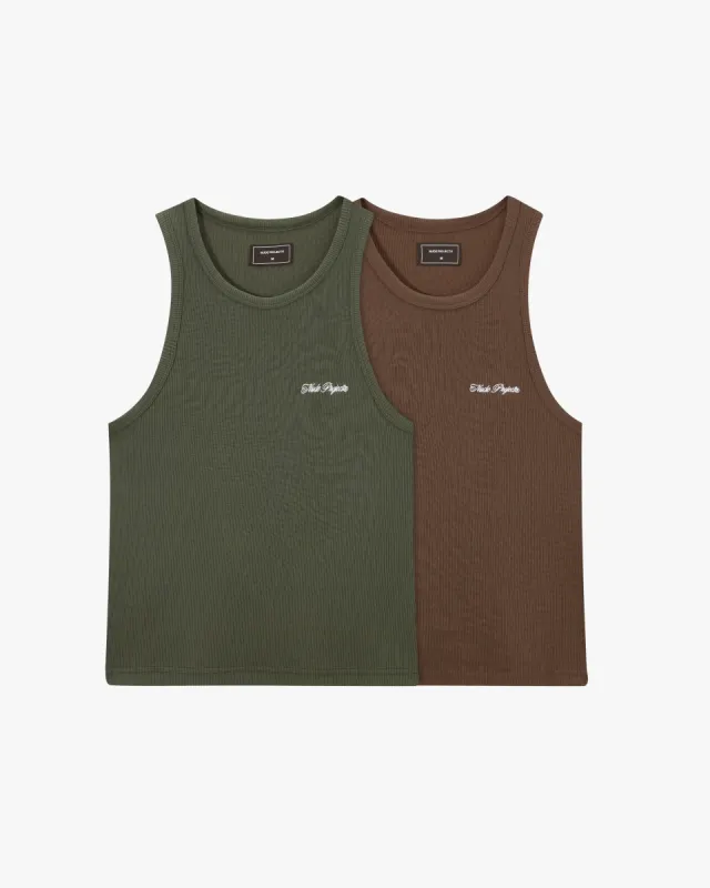 Tank Top Ss24 Green/Brown sold by Nude Project
